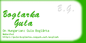 boglarka gula business card